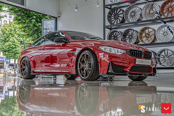Фото дисков Vossen HF-5 Сатиновая бронза на BMW 4/M4 (F32/F82)