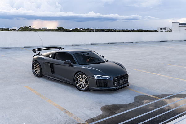 Фото дисков Strasse Wheels SV10 Track Сатиновая шампань на Audi R8 (4S)