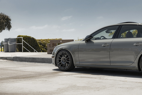 Фото дисков Rotiform OZR Матовый графит на Audi A/S/RS 4 (B9)