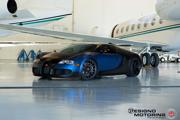Фото дисков Vossen M-X3 Черный глянец на Bugatti Veyron