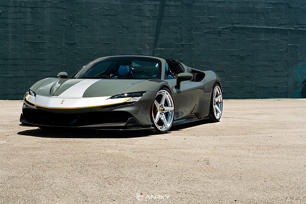 Фото дисков Anrky RS5.3 Полированный лак на Ferrari SF90