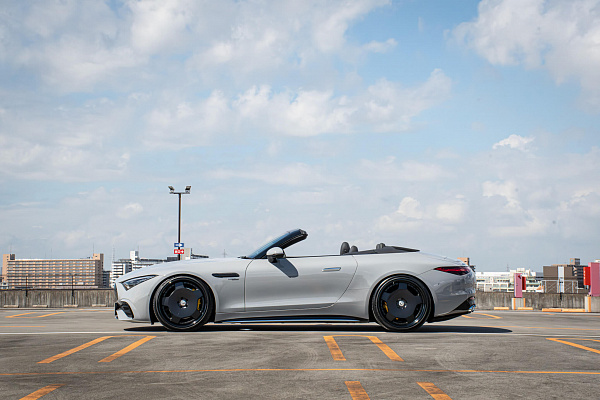 Фото дисков HRE 544C Черный сатин на Mercedes-Benz SL (R232)