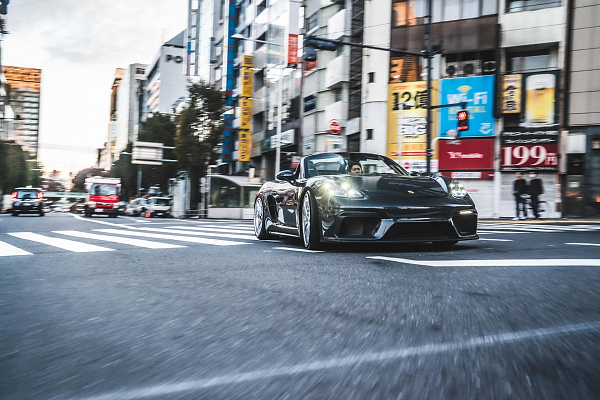 Фото дисков Brixton Forged CM5-R Полированный лак на Porsche Boxster IV