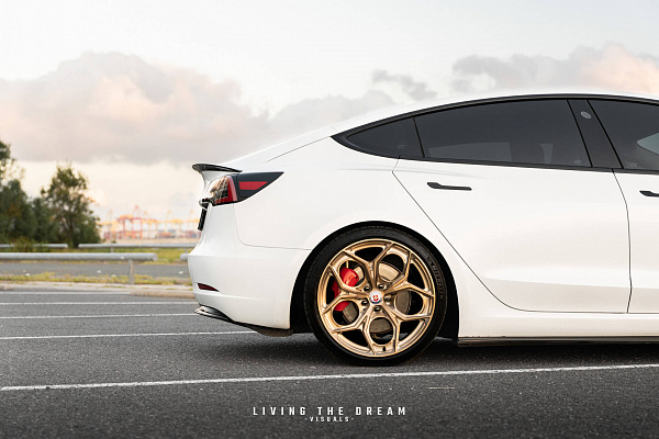 Фото дисков HRE P111SC Глянцевая шампань на Tesla Model 3
