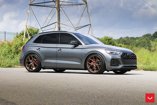 Фото дисков Vossen HF-5 Сатиновая бронза на Audi Q5 (FY)