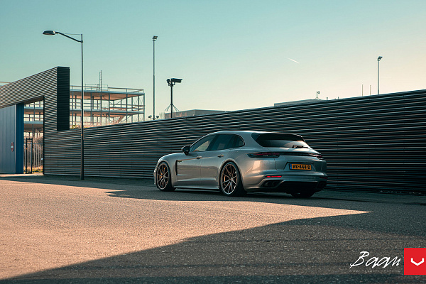 Фото дисков Vossen HF-3 Сатиновая бронза на Porsche Panamera II