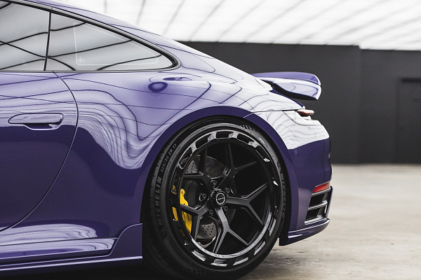 Фото дисков Brixton Forged PF7 Aerotech Черный сатин на Porsche 911 VIII