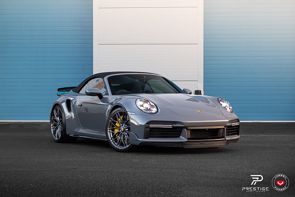 Фото дисков Vossen S21-02 Глянцевый темный лак на Porsche 911 VIII