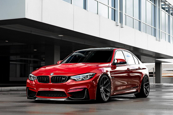 Фото дисков HRE P101SC Глянцевый темный лак на BMW 3/M3 (F3x/F80)