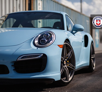 Фото дисков HRE P106 на Porsche 911 VII