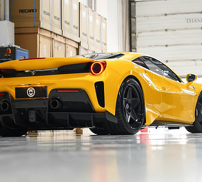 Фото дисков HRE 505 на Ferrari 488