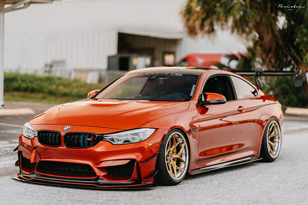 Фото дисков Brixton Forged PF5 Глянцевая шампань на BMW 4/M4 (F32/F82)
