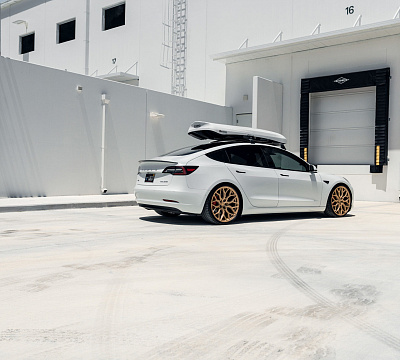 Фото дисков Vossen HF-2 на Tesla Model 3