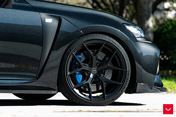 Фото дисков Vossen HF-5 Черный сатин на Lexus GS IV