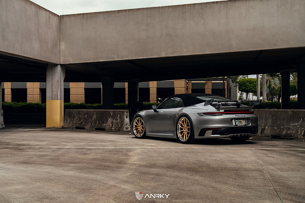Фото дисков Anrky AN31 Сатиновое золото на Porsche 911 VIII