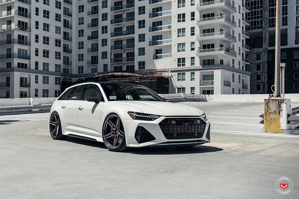 Фото дисков Vossen EVO-1R Глянцевый темный лак на Audi A/RS 6 (C8)