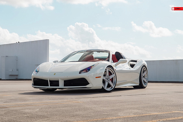 Фото дисков Anrky AN35 Сатиновый лак на Ferrari 488