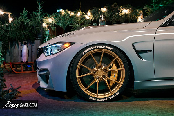 Фото дисков Anrky AN12 Глянцевое темное золото на BMW 3/M3 (F3x/F80)