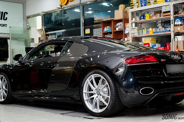 Фото дисков HRE P104 Серебро на Audi R8 (Typ 42)