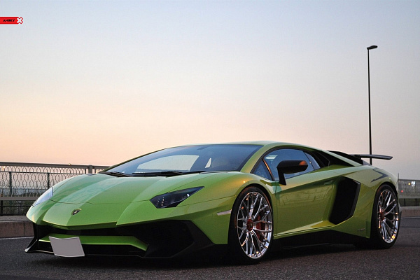 Фото дисков Anrky AN10 Полированный лак на Lamborghini Aventador