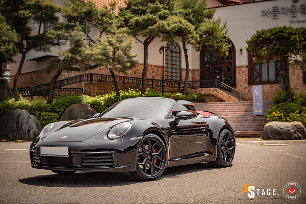 Фото дисков Vossen EVO-3 Черный сатин на Porsche 911 VIII