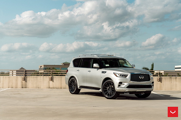 Фото дисков Vossen HF6-1 Глянцевый темный лак на Infiniti QX80 I