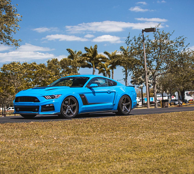 Фото дисков Vossen CV3 на Ford Mustang VI