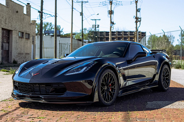 Фото дисков Anrky AN10 Черный сатин на Chevrolet Corvette C8