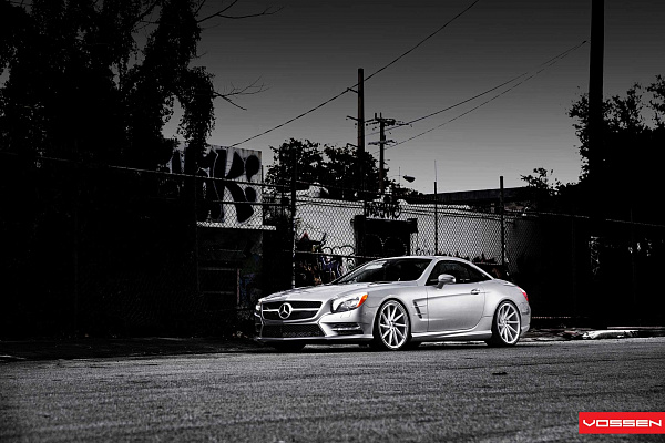Фото дисков Vossen CVT Серебро на Mercedes-Benz SL (R230)