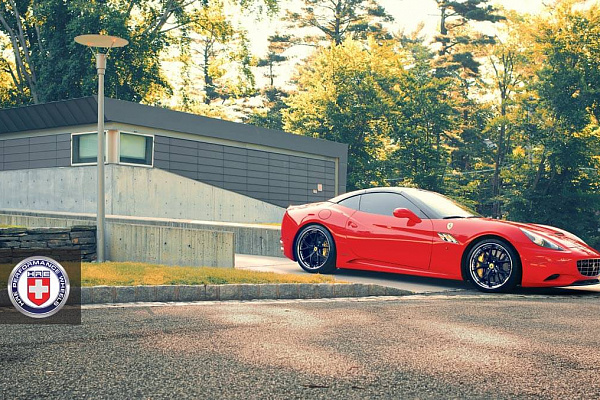Фото дисков HRE S101 Черный сатин на Ferrari California