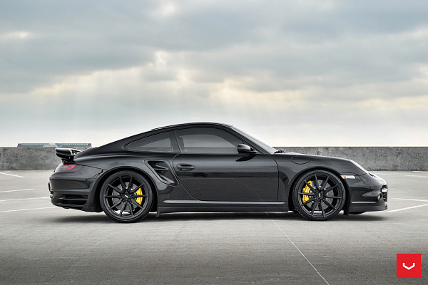 Фото дисков Vossen HF-3 Черный сатин на Porsche 911 VI
