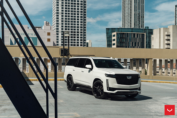 Фото дисков Vossen HF6-1 Черный сатин на Cadillac Escalade V