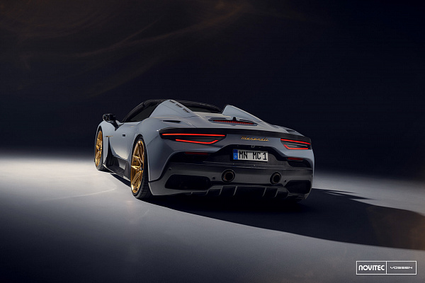 Фото дисков NOVITEC NF11 Глянцевое золото на Maserati MC20