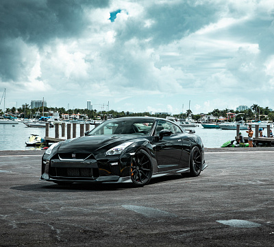 Фото дисков Vossen HF-3 на Nissan GT-R
