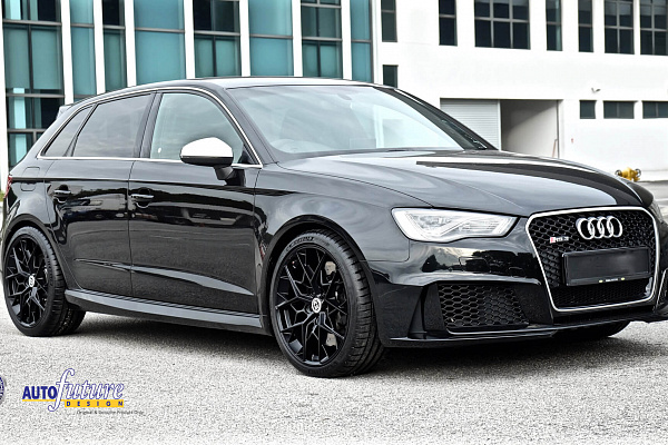 Фото дисков HRE FF10 Черный сатин на Audi A/S/RS 3 (8V)