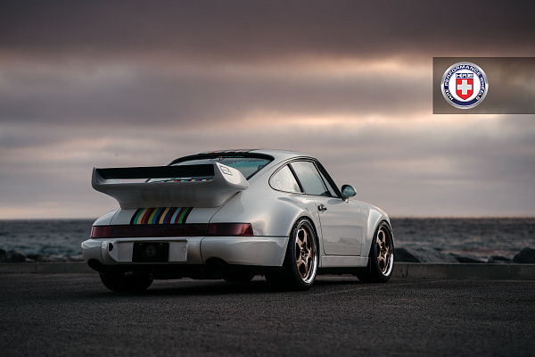 Фото дисков HRE 527 Глянцевое темное золото на Porsche 911 III