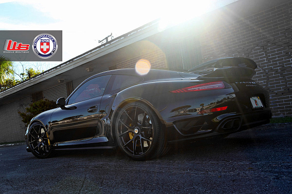 Фото дисков HRE P101 Черный глянец на Porsche 911 VII