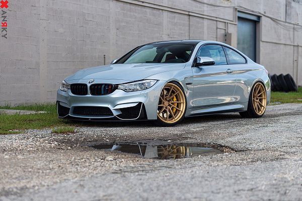 Фото дисков Anrky AN33 Сатиновая бронза на BMW 4/M4 (F32/F82)