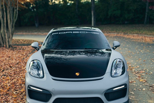 Фото дисков Brixton Forged R11-R Черный сатин на Porsche Cayman II