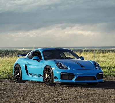 Фото дисков HRE P101 на Porsche Cayman II