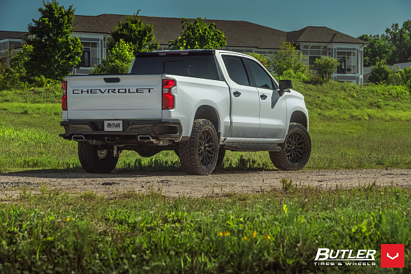 Фото дисков Vossen HF6-3 Черный сатин на Chevrolet Silverado IV