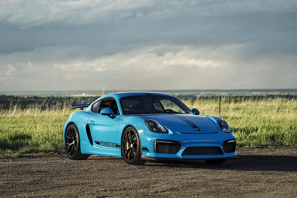Фото дисков HRE P101 Черный сатин на Porsche Cayman II