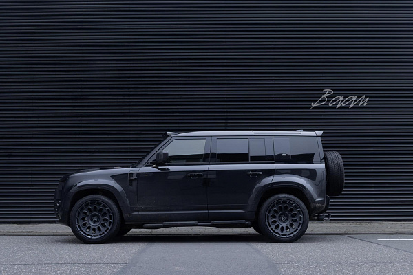 Фото дисков Brixton Forged TR21 AERO1 Черный сатин на Land Rover Defender II