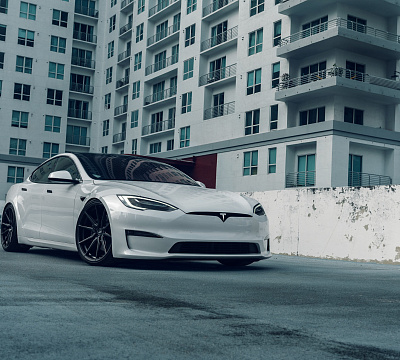 Фото дисков Vossen HF-3 на Tesla Model S