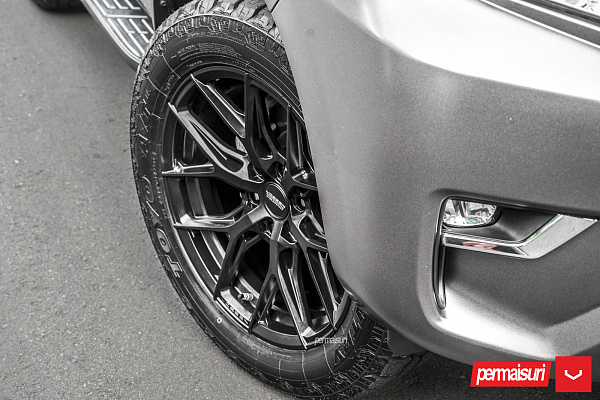 Фото дисков Vossen HF6-4 Черный сатин на Toyota Land Cruiser Prado 150