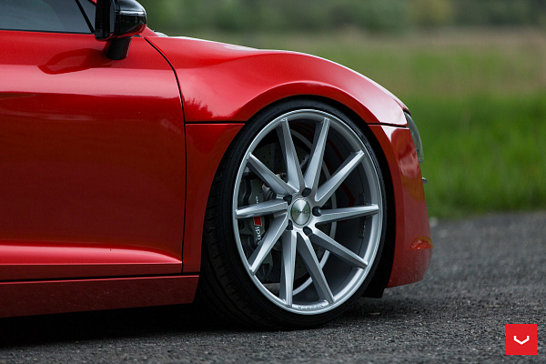 Фото дисков Vossen CVT Серебро на Audi R8 (Typ 42)