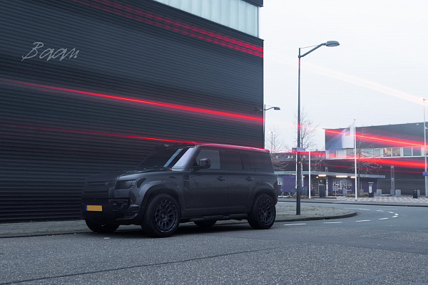 Фото дисков Brixton Forged TR21 AERO1 Черный сатин на Land Rover Defender II