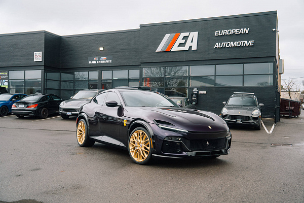 Фото дисков HRE P200 Глянцевое золото на Ferrari Purosangue