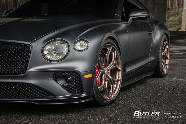 Фото дисков HRE P111SC Глянцевая бронза на Bentley Continental GT III