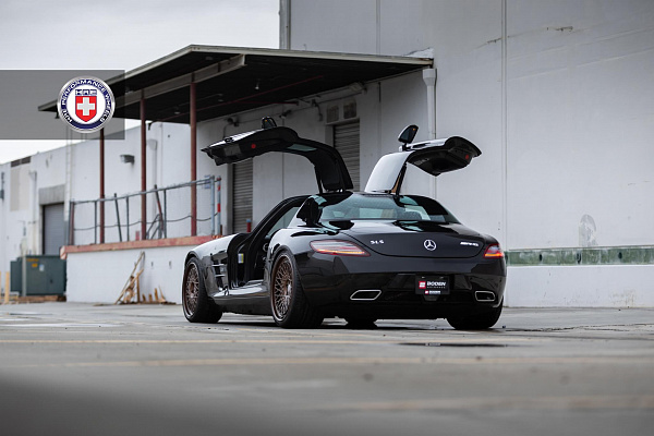 Фото дисков HRE 501 Сатиновая бронза на Mercedes-Benz SLS AMG